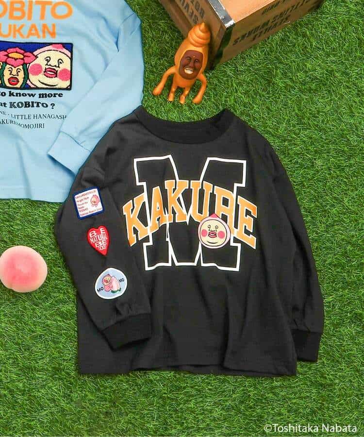こびとづかん ワッペン長袖Tシャツ