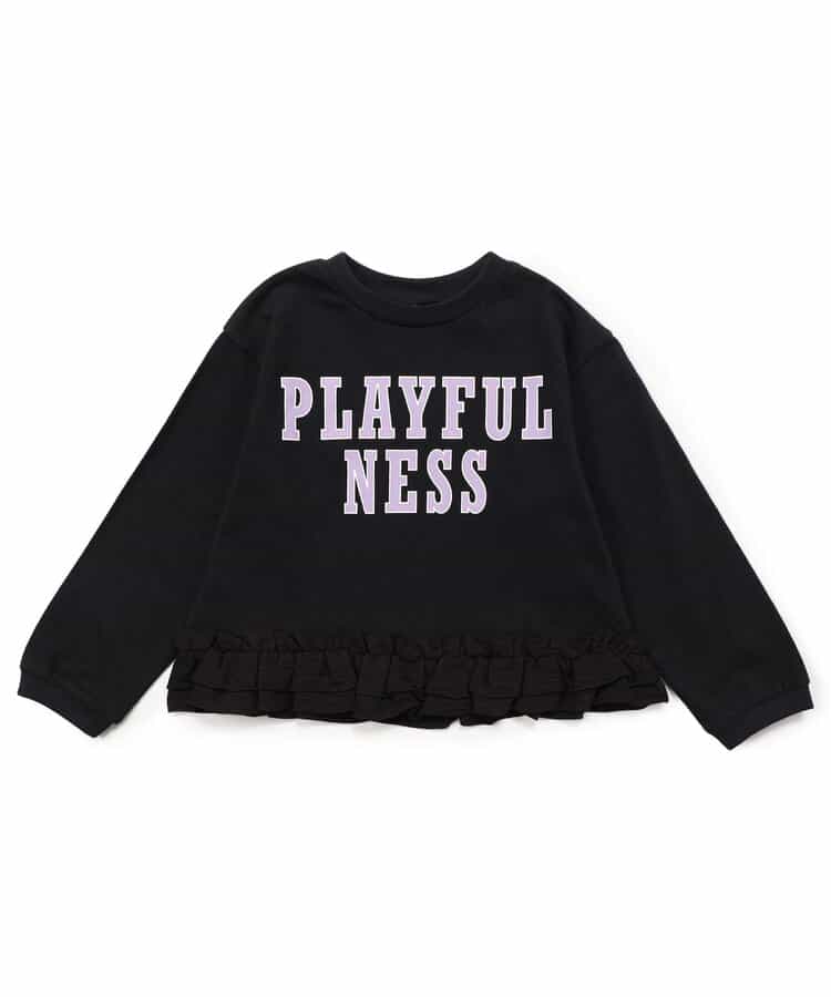 ★SALE★WEB限定 裾フリル長袖Tシャツ
