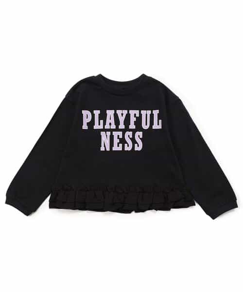 ★SALE★WEB限定 裾フリル長袖Tシャツ
