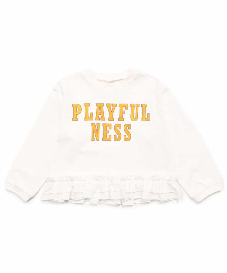 ★SALE★WEB限定 裾フリル長袖Tシャツ