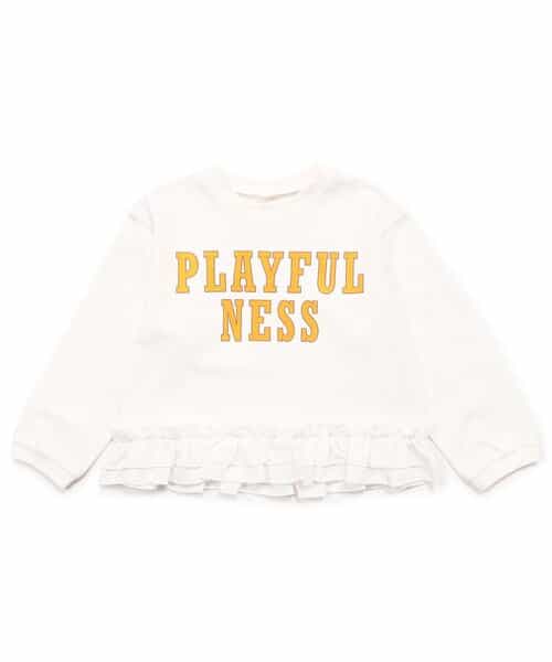 ★SALE★WEB限定 裾フリル長袖Tシャツ