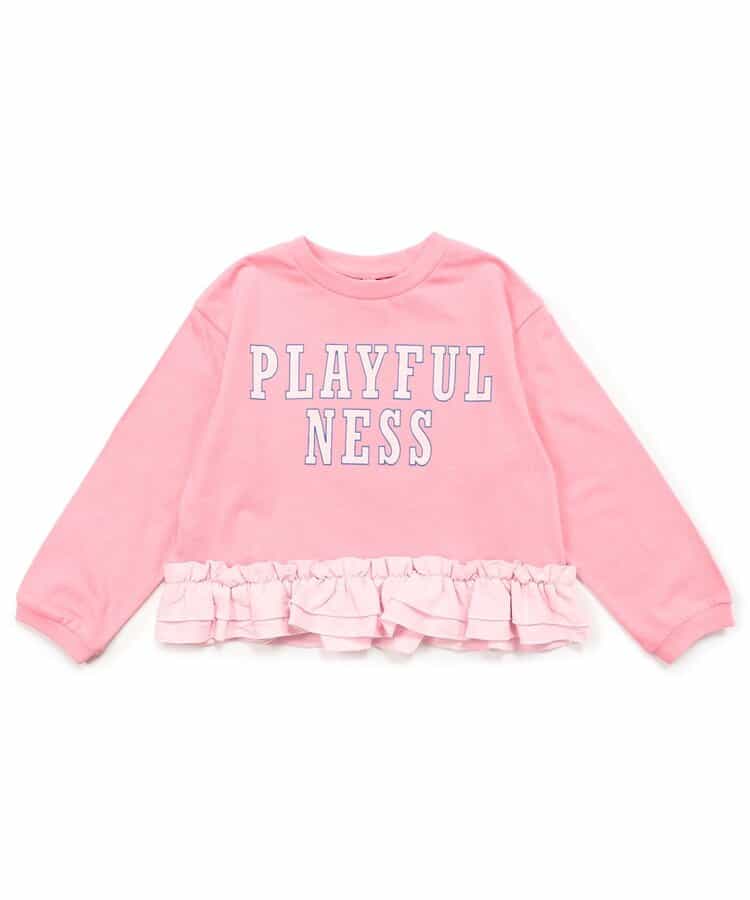 ★SALE★WEB限定 裾フリル長袖Tシャツ