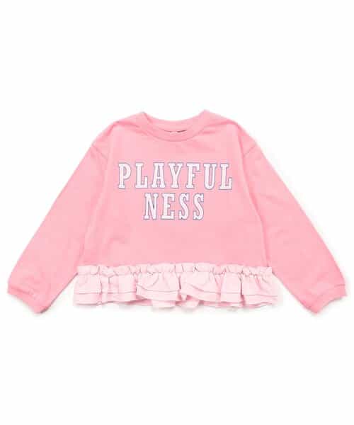 ★SALE★WEB限定 裾フリル長袖Tシャツ