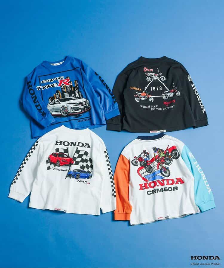 【リンク】Honda ヴィンテージグラフィック長袖Tシャツ(キッズサイズ)_937182