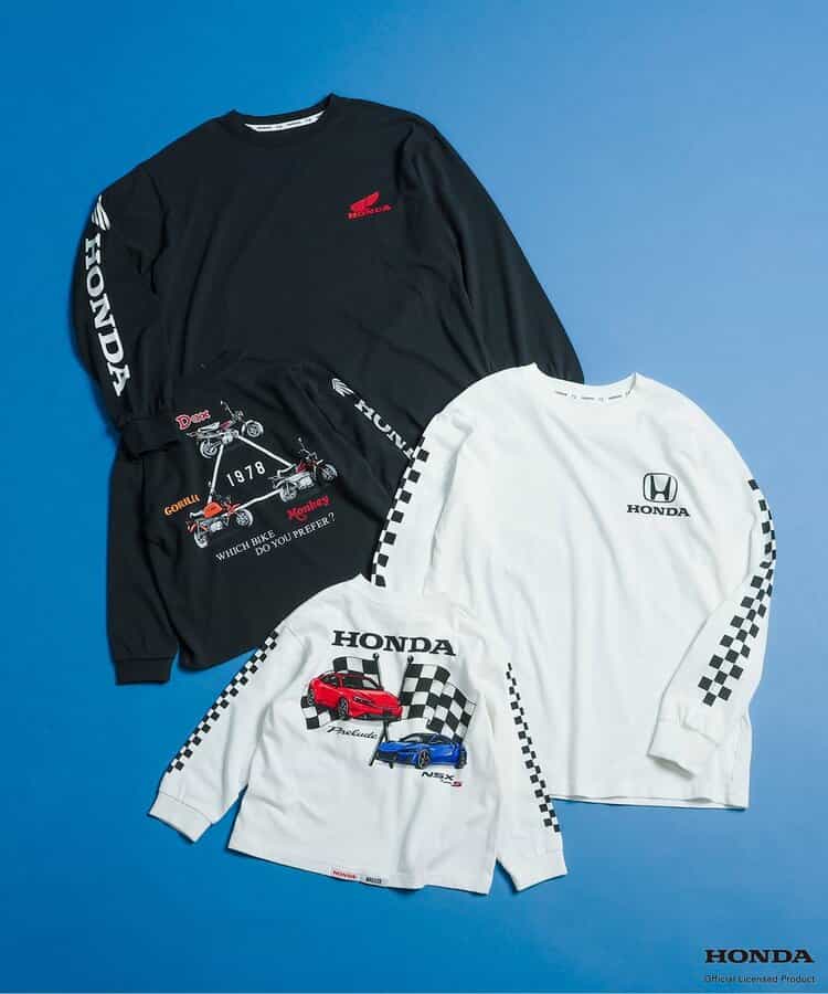 【リンク】Honda ヴィンテージグラフィック長袖Tシャツ(キッズサイズ)_937183