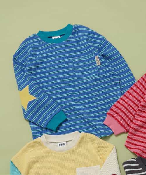 ★SALE★【リンク】いろいろパッチワッフルロンT