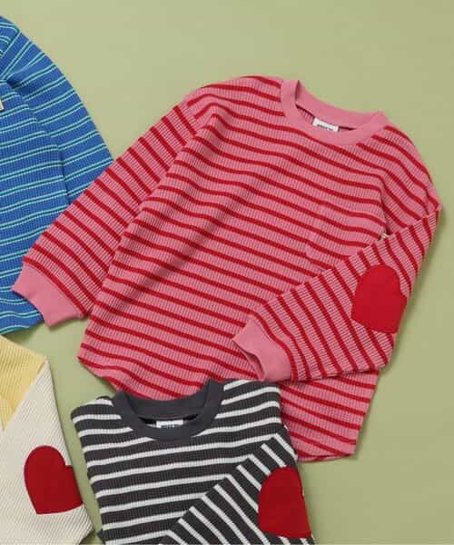★SALE★【リンク】いろいろパッチワッフルロンT