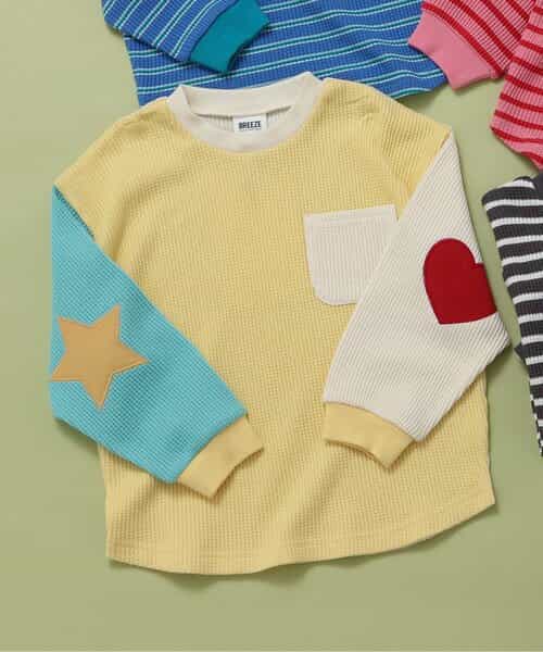 ★SALE★【リンク】いろいろパッチワッフルロンT