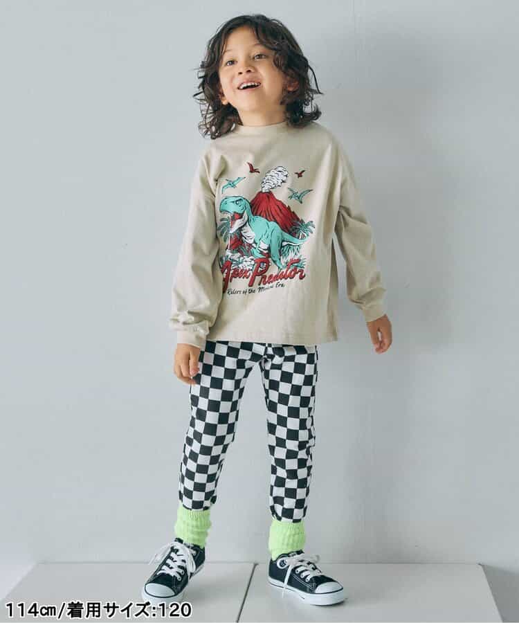 WEB限定  ゆったりシルエットグラフィックバリエーション長袖Tシャツ_956786