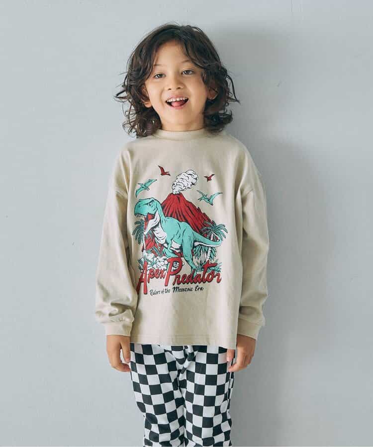 WEB限定  ゆったりシルエットグラフィックバリエーション長袖Tシャツ_956788