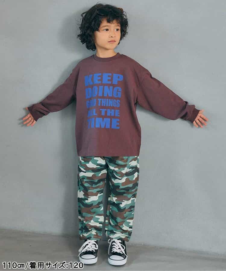 WEB限定  ゆったりシルエットグラフィックバリエーション長袖Tシャツ_956793