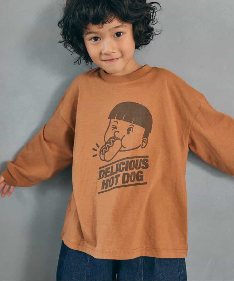 WEB限定  ゆったりシルエットグラフィックバリエーション長袖Tシャツ_956800