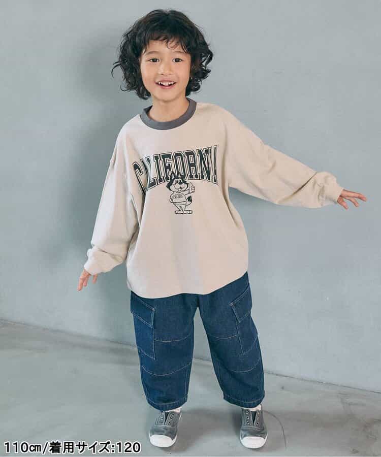 WEB限定  ゆったりシルエットグラフィックバリエーション長袖Tシャツ_956806