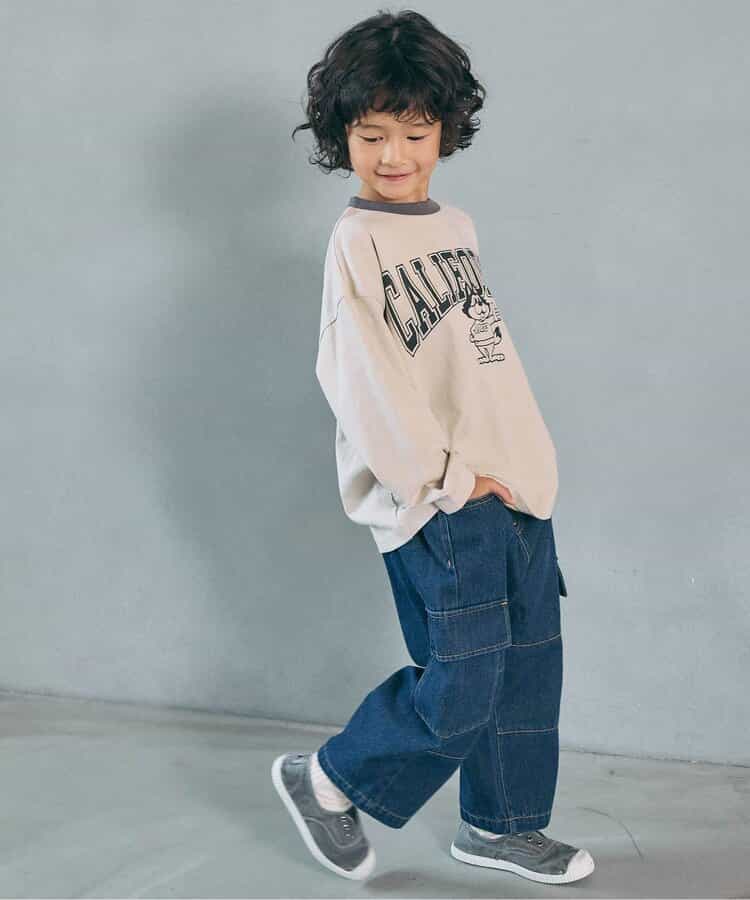 WEB限定  ゆったりシルエットグラフィックバリエーション長袖Tシャツ_956807