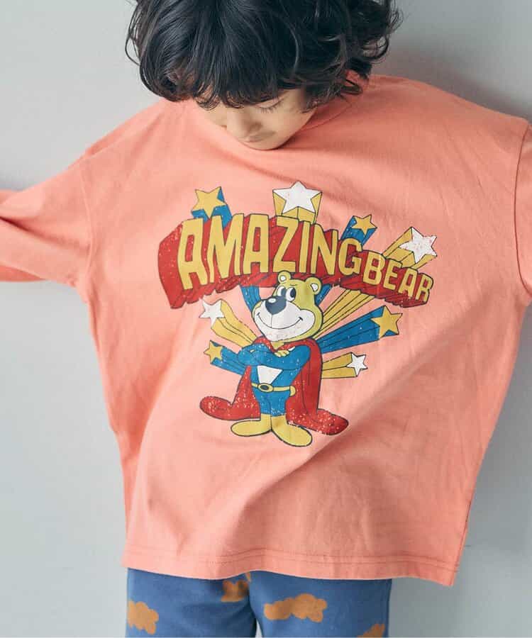 WEB限定  ゆったりシルエットグラフィックバリエーション長袖Tシャツ_956826