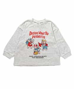 WEB限定  ゆったりシルエットグラフィックバリエーション長袖Tシャツ_956827