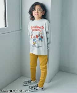 WEB限定  ゆったりシルエットグラフィックバリエーション長袖Tシャツ_956828