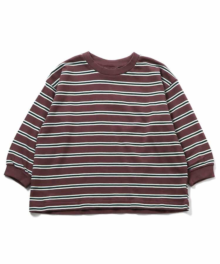 WEB限定  ゆったりシルエット無地・ボーダーTシャツ_946838
