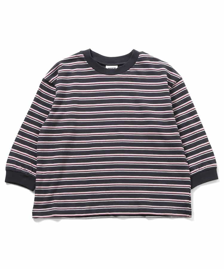WEB限定  ゆったりシルエット無地・ボーダーTシャツ_946848