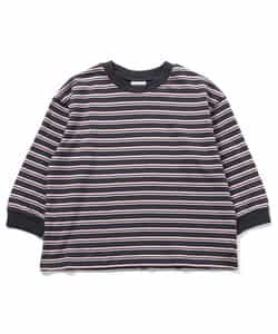 WEB限定  ゆったりシルエット無地・ボーダーTシャツ_946848