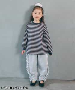 WEB限定  ゆったりシルエット無地・ボーダーTシャツ_946849