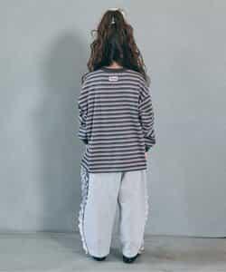 WEB限定  ゆったりシルエット無地・ボーダーTシャツ_946850