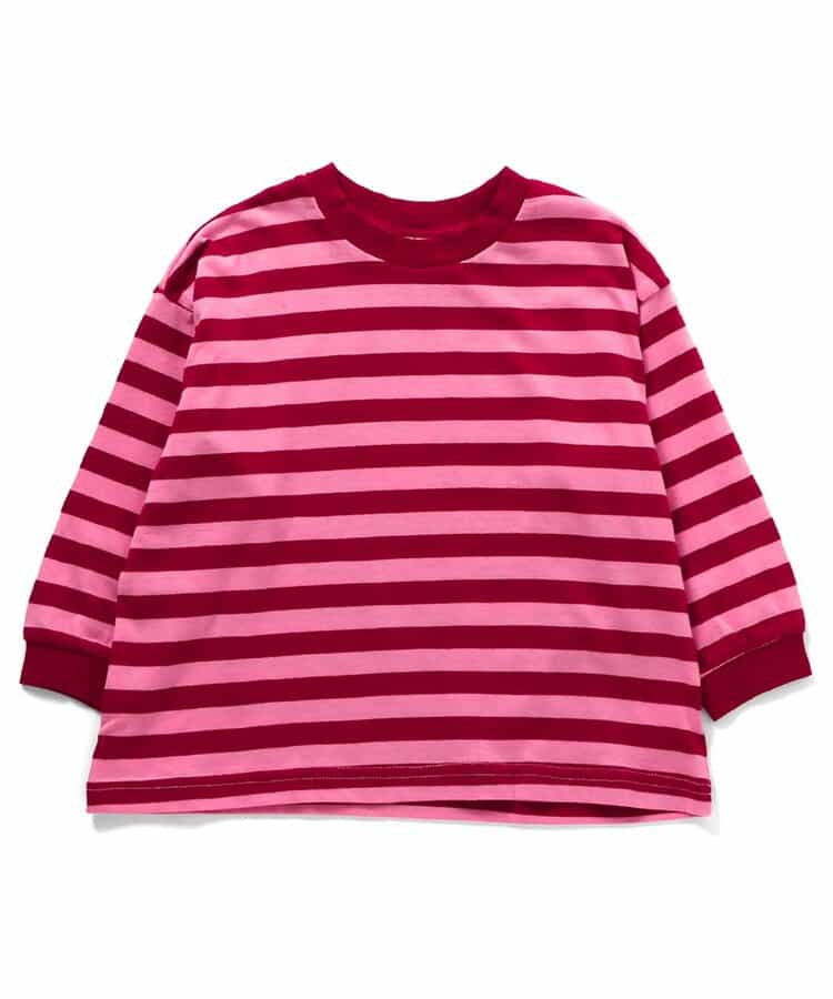 WEB限定  ゆったりシルエット無地・ボーダーTシャツ_946851