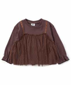 WEB限定  チュールレイヤードTシャツ_940671