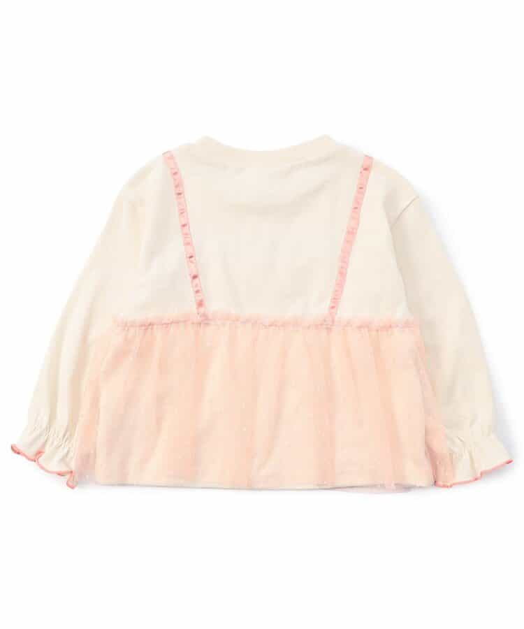WEB限定  チュールレイヤードTシャツ_922832
