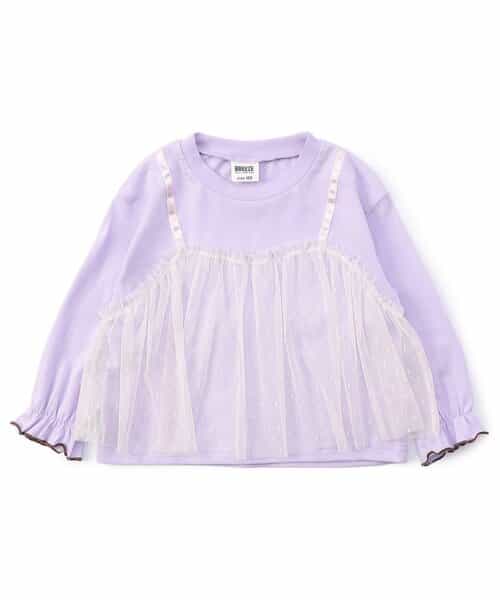 WEB限定  チュールレイヤードTシャツ