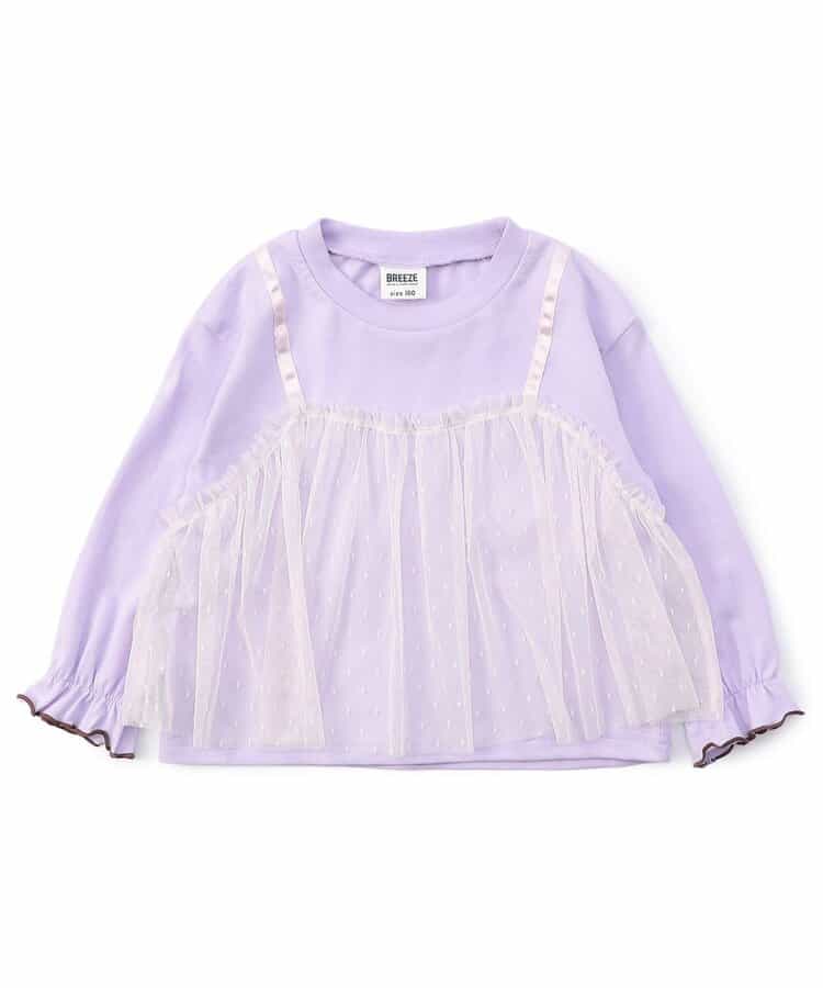 WEB限定  チュールレイヤードTシャツ_940679
