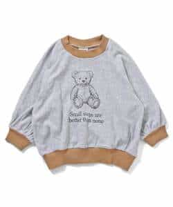 WEB限定  ゆったりシルエットレトロモチーフパイルトレーナー_969742