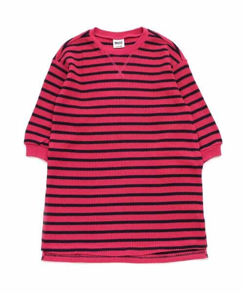 ★SALE★WEB限定ワッフルボーダーワンピース