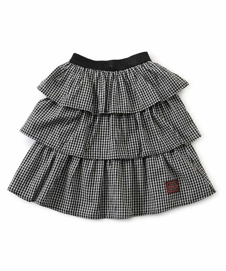 チェックフリルスカート