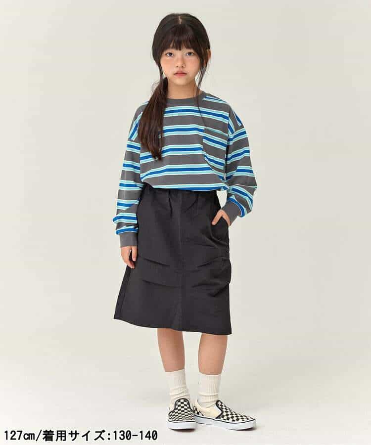 WEB限定  KUDOZ.B シャカシャカナイロンスカート  6分丈_970243
