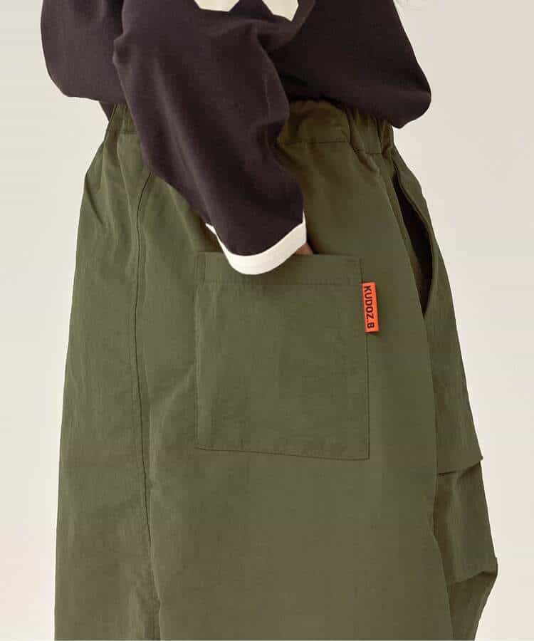 WEB限定  KUDOZ.B シャカシャカナイロンスカート  6分丈_970252