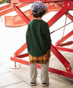 B NEWJACK トランクスレイヤードカットソーパンツ  10分丈_960799