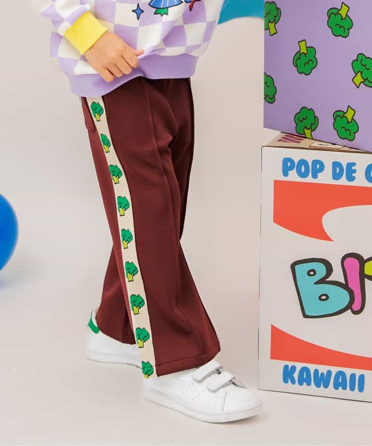 BIT'Z ジャガードライントラックパンツ  10分丈_954411
