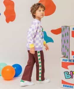 BIT'Z ジャガードライントラックパンツ  10分丈_954428