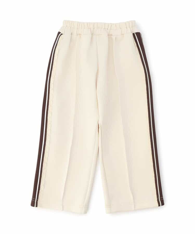 【リンク】サイドラインフリルジャージボトム  10分丈_945924