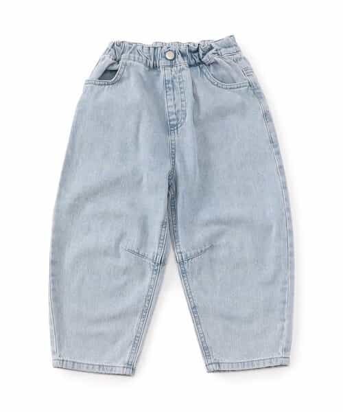 カーブデニムパンツ(セットアップ可)  10分丈