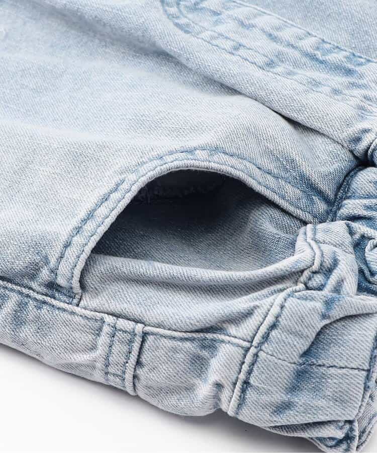 カーブデニムパンツ(セットアップ可)  10分丈_913561