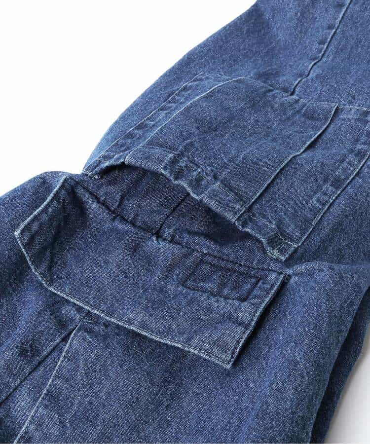 WEB限定【Dickies】デニムカーゴパンツ  10分丈_996497