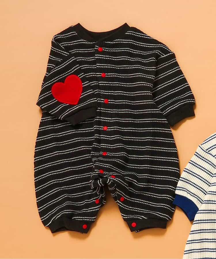 【リンク】エルボーパッチワッフルカバーオール_942587