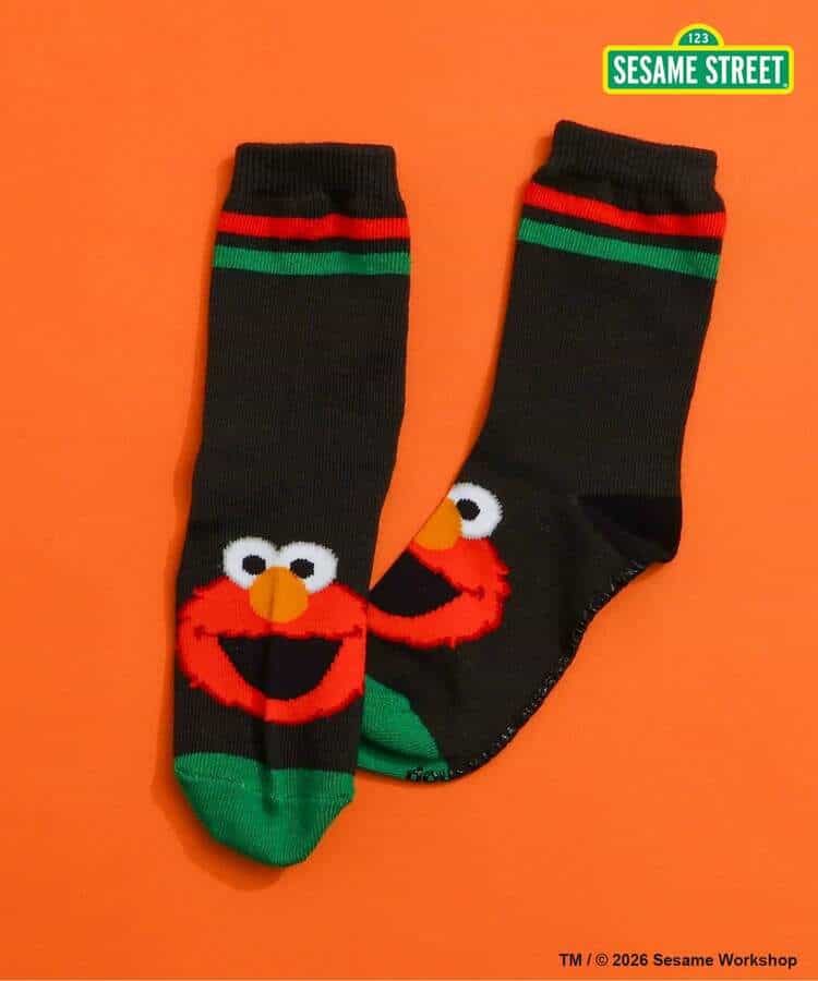 【リンク】SESAME STREET フェイスモチーフソックス