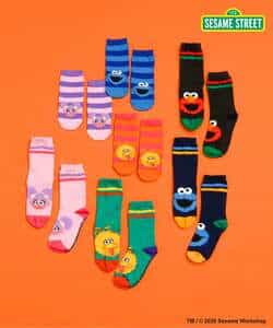 【リンク】SESAME STREET フェイスモチーフソックス_977534