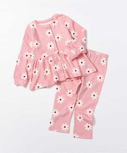 ★SALE★GIRLSフラワー前開きパジャマ