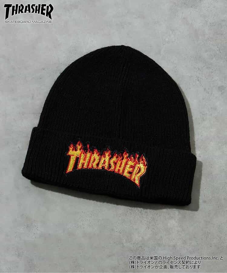 THRASHER ロゴニット帽