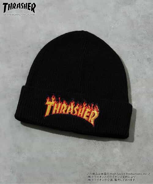 THRASHER ロゴニット帽