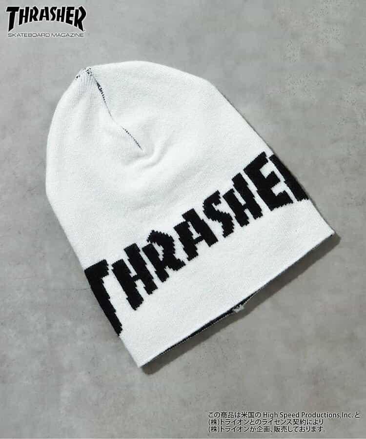 THRASHER ロゴニット帽